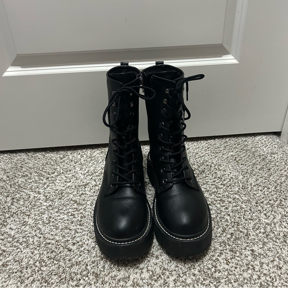 Wild Fable Platform Combat Boots